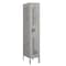 Salsbury Industries 1 Tier Vented Locker, 12"Wx66"Hx18"D, 1 Door, Gray, Unassembled 71158GY-U - alternate 1